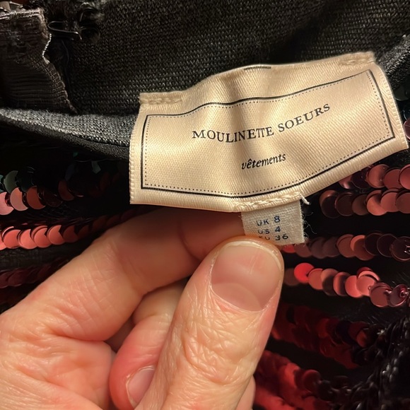 Anthropologie rainbow sequin skirt - Picture 4 of 6